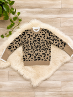 Cheetah Lace Sweater Top Womens by Evermmee