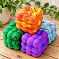 Squishy Cube Grape Swirl Toy 2.5x2.5 Ages 3+