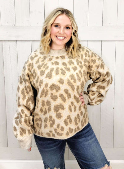 Cheetah Print Sweater