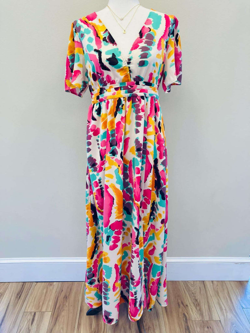 Multi-Color Maxi Dress - Mini Mee Boutique