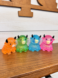 Cow Squishy Toy - Glitter Gel filled Ages 3+