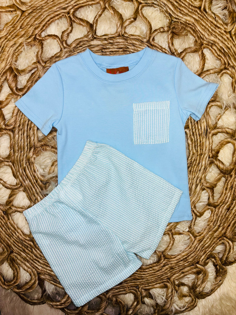 Light Blue Baby Boxer Set