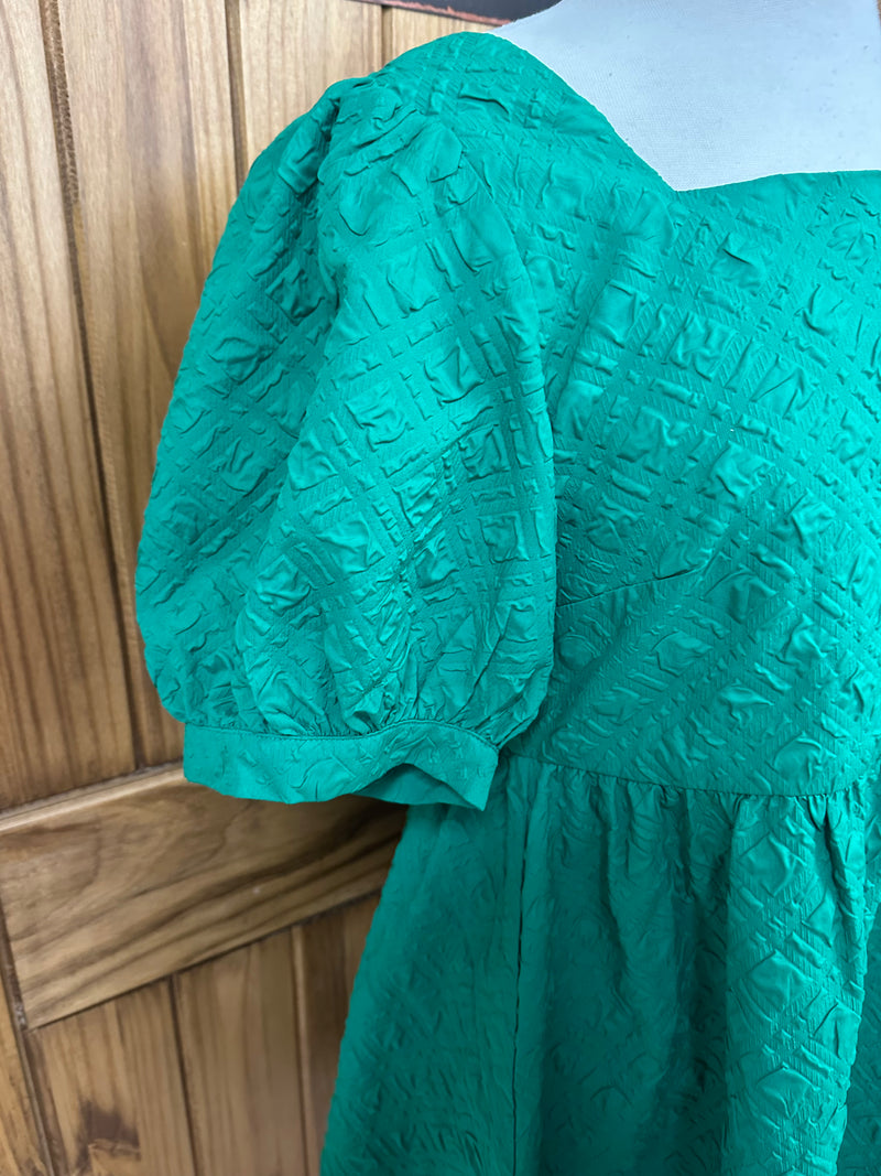 Women’s green detailed dress - Mini Mee Boutique