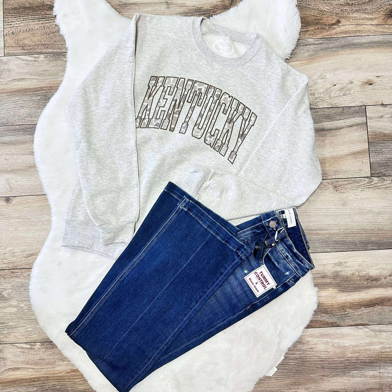 Camouflage KY Crew Neck Pullover Sweater