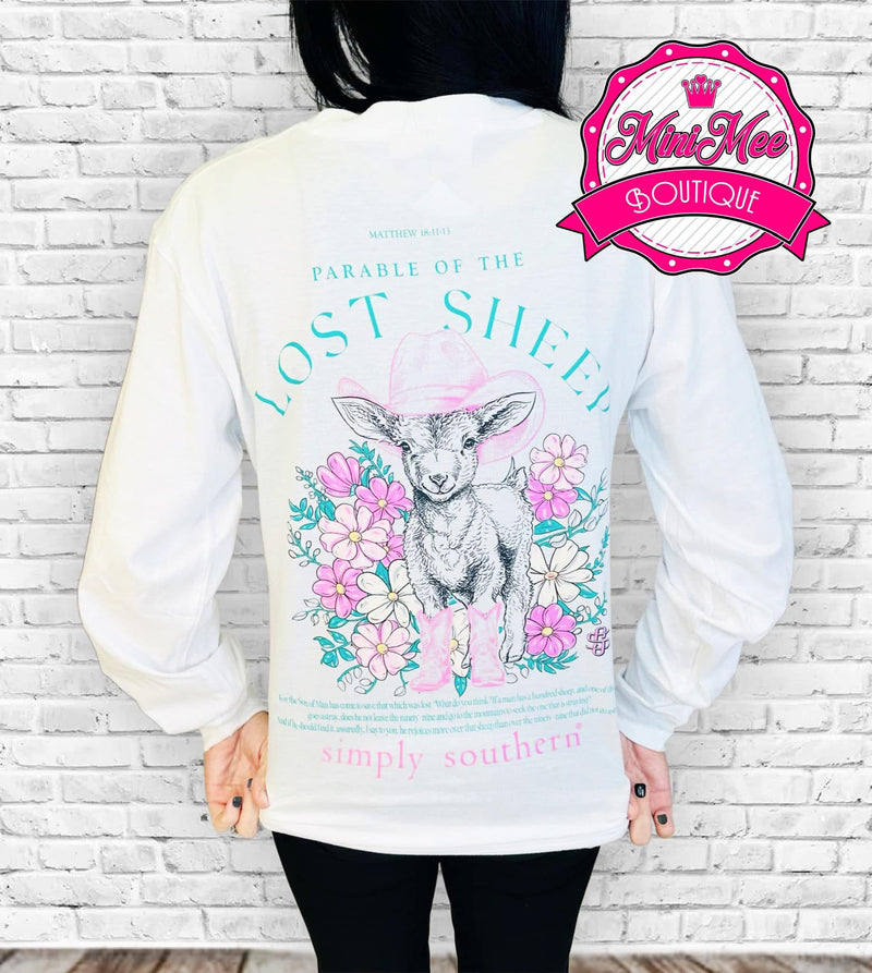 Women’s Simply Southern “ Parable Of The Lost Sheep” Long Sleeve - Mini Mee Boutique