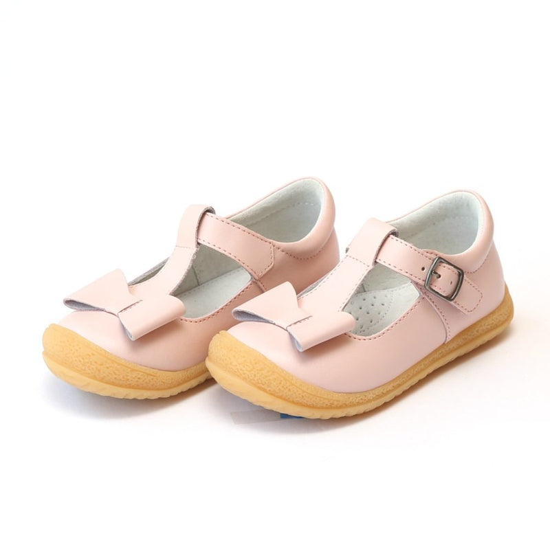 Girls L’amour Pink Bow Dress Shoes