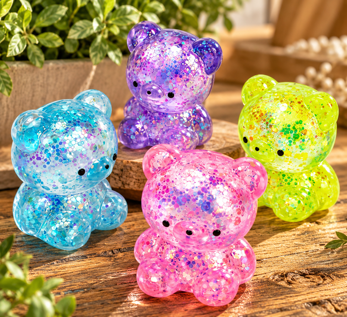 Squishy Teddy Bear Toy Gel filled Ages 3+ size 1.5x2