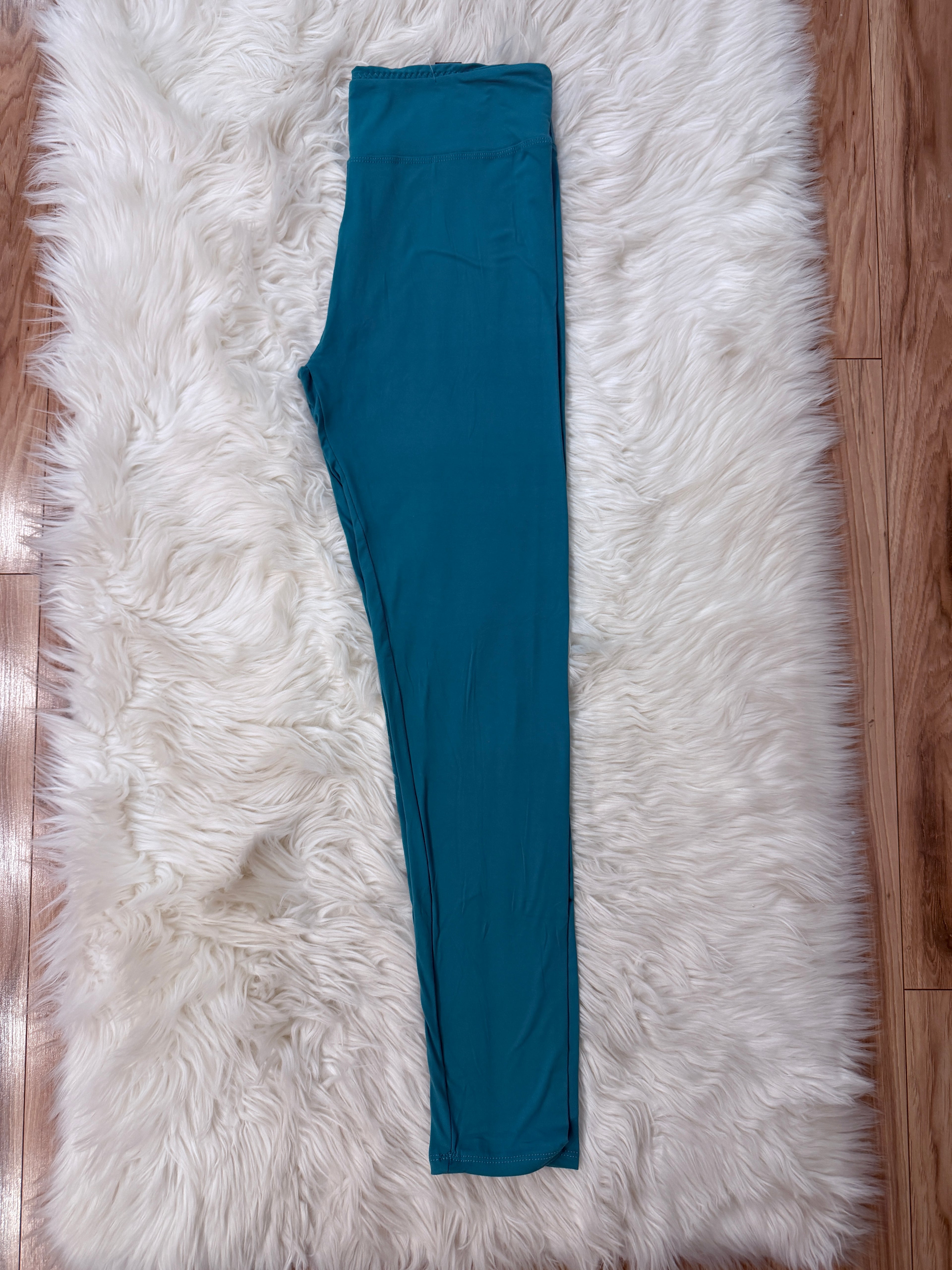 Women’s Ultra Soft Pull on Leggings in Jade Long Length