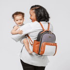 Itzy Mini Plus Coffee & Cream Diaper Bag Backpack - Mini Mee Boutique