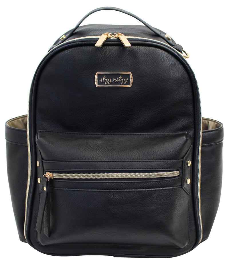 Itzy ritzy black mini diaper bag