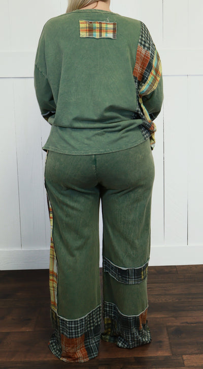 J Her Daisy Patchwork Pant Set