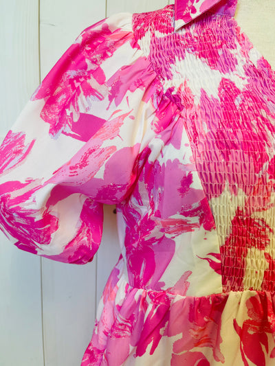 Jodifl Pink Floral Dress