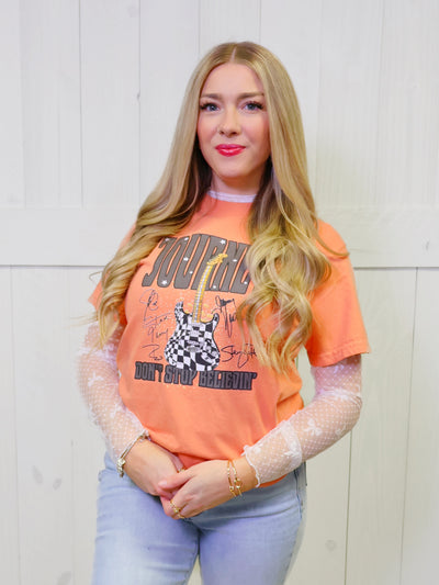 Sewn + Seen White Bow Print Long Sleeve Lace Top