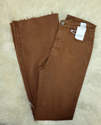 Judy Blue Brown Flare Pant - Mini Mee Boutique