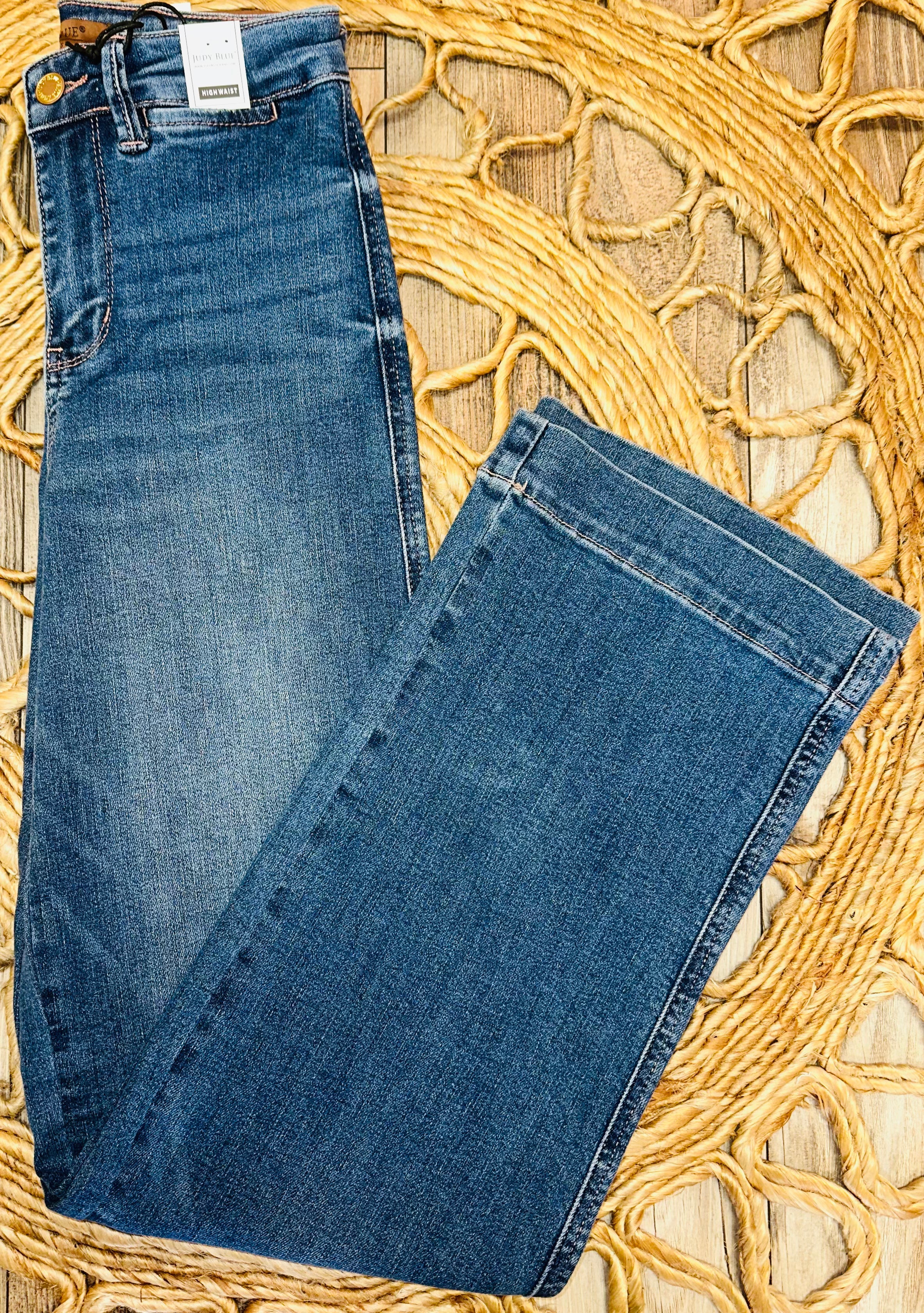 Judy Blue Contrast Thread Straight Leg 8596 - Mini Mee Boutique