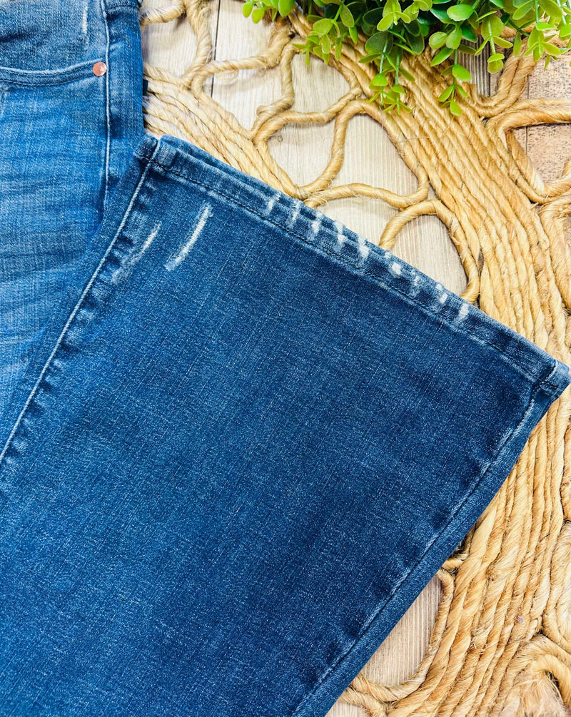 Judy Blue Flared Dark Jeans 88383 - Mini Mee Boutique