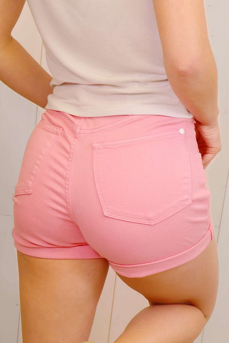 Judy Blue Pink Denim Shorts