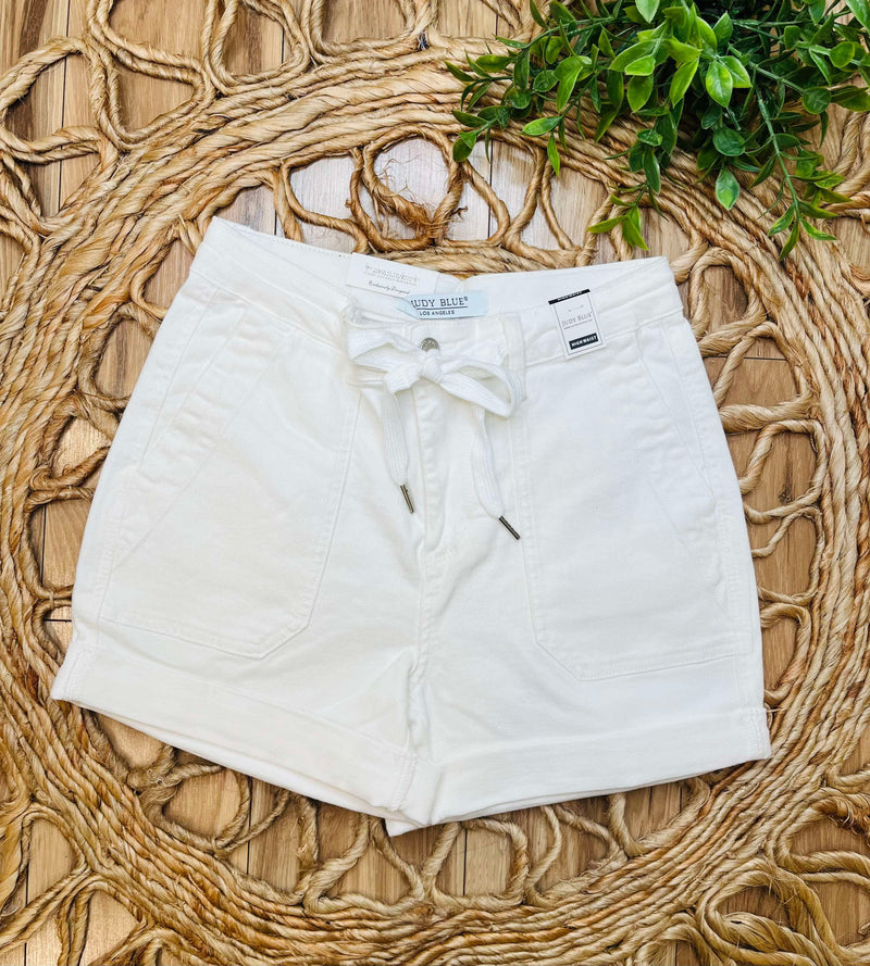 Judy Blue white Trouser Shorts