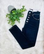 Kancan Button Fly High Rise Skinny Jeans