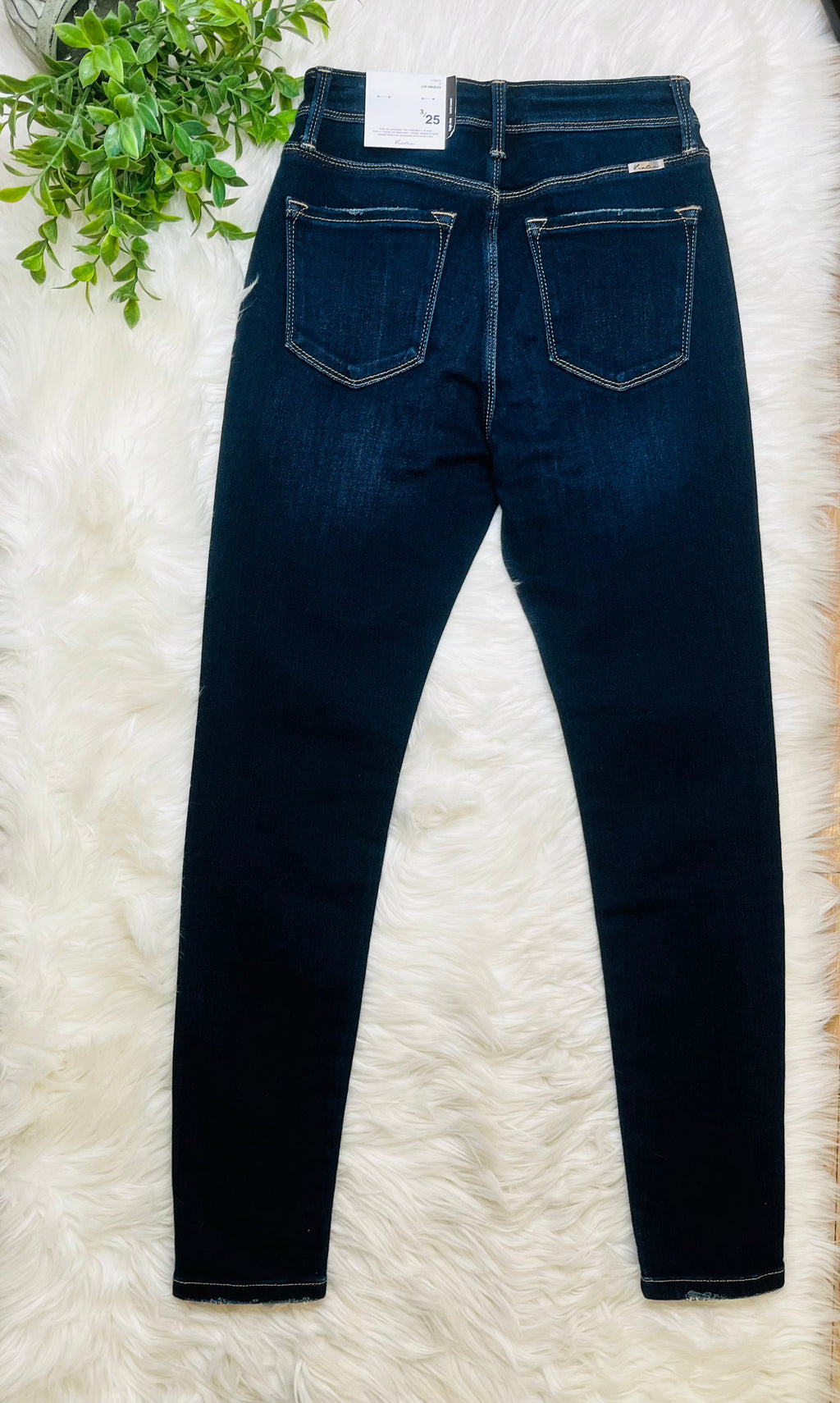 Kancan Button Fly High Rise Skinny Jeans