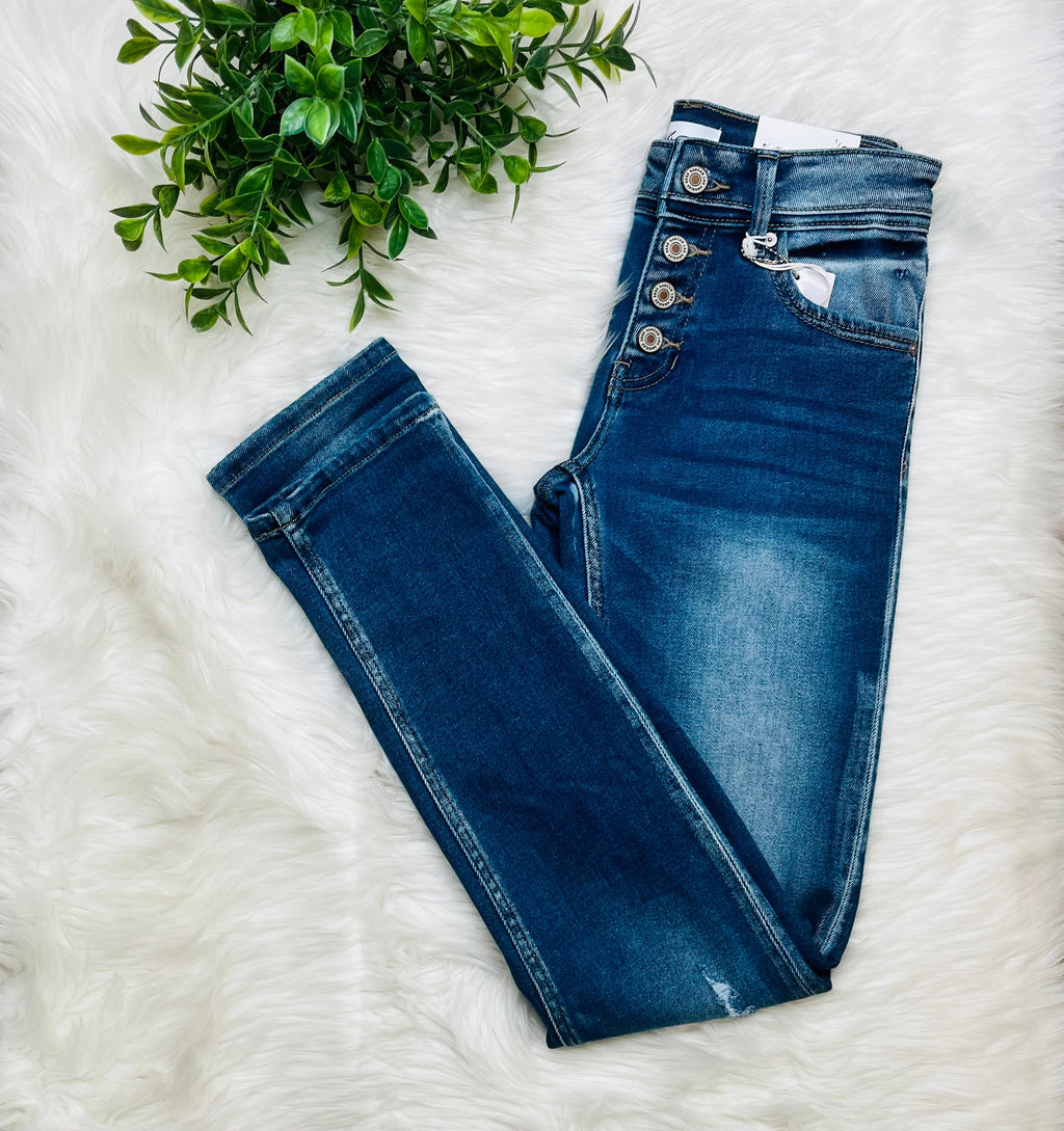 Kancan Button Fly Jeans