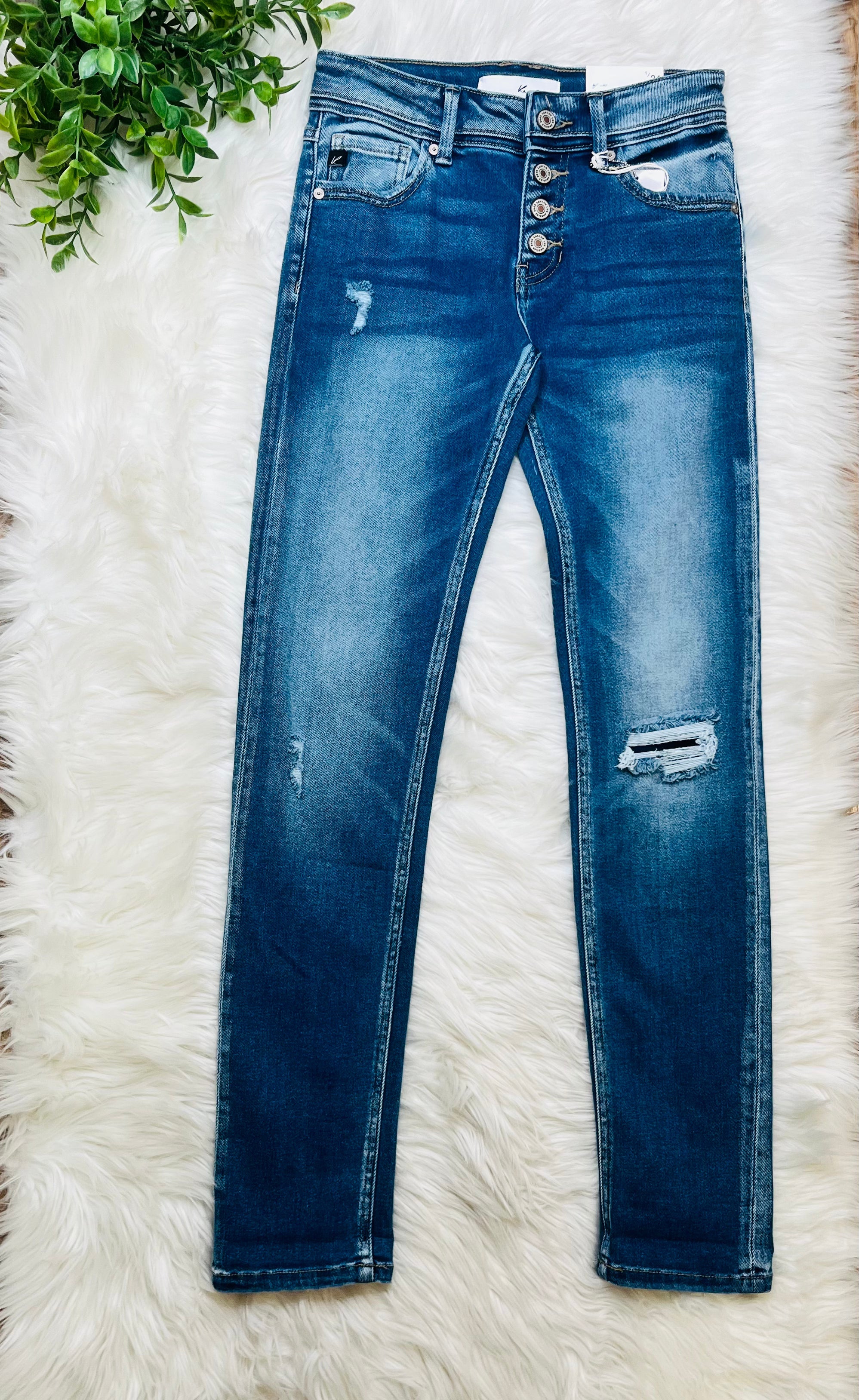 Kancan Button Fly Jeans