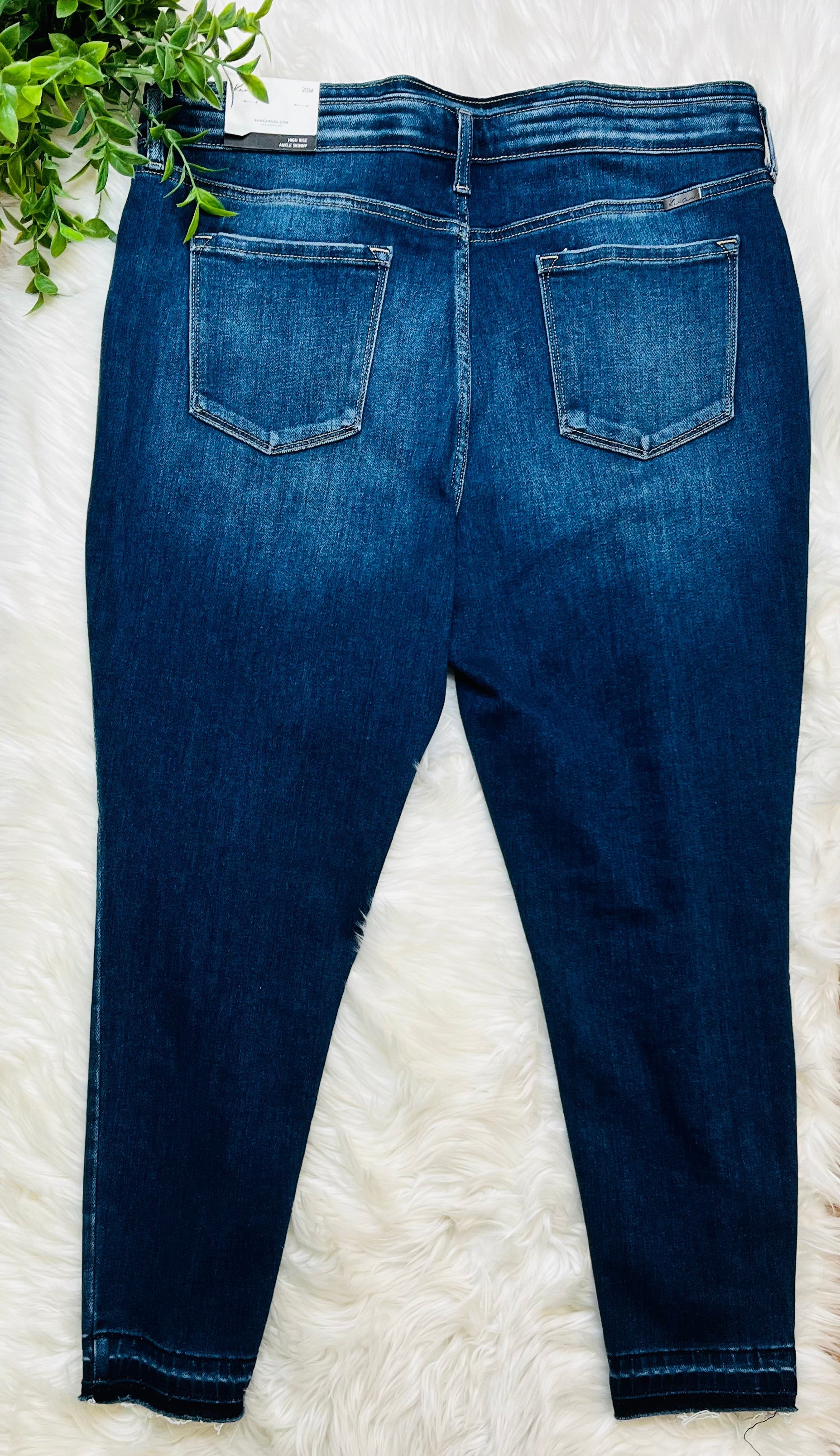 Kancan Curvy High Rise Ankle Skinny Jeans