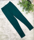 Kids Butter Soft Stretch Leggings- in Color Forest Green