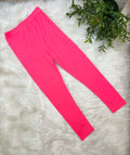 Kids Butter Soft Stretch Leggings- in Color 
Neon Pink
