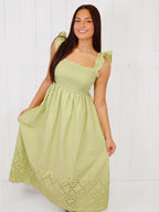 Kiwi Smocked Maxi Dress SS Women's
