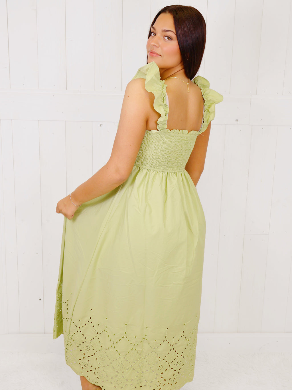 Kiwi Smocked Maxi Dress SS Women's