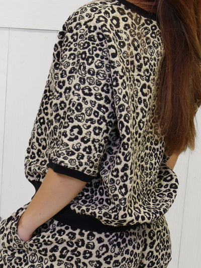 Leopard Jacquard two Piece Set