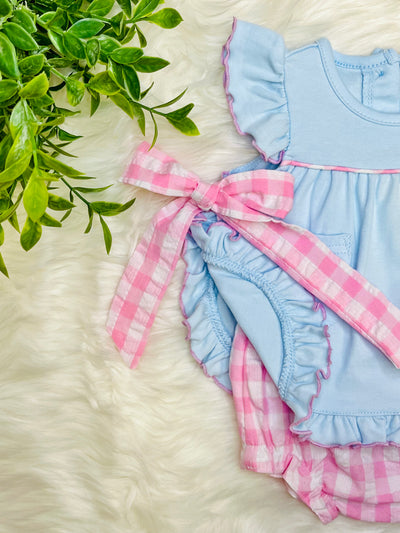 Millie Jay Blue and Pink Bloomer Set Girls