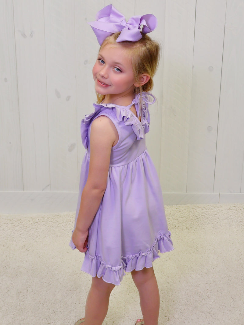 Millie Jay Lilac Purple Dress Girls