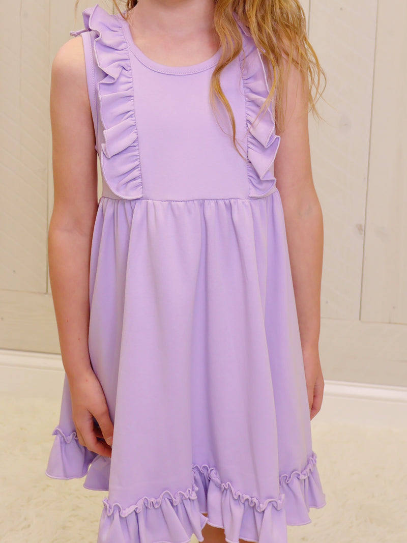 Millie Jay Lilac Purple Dress Girls