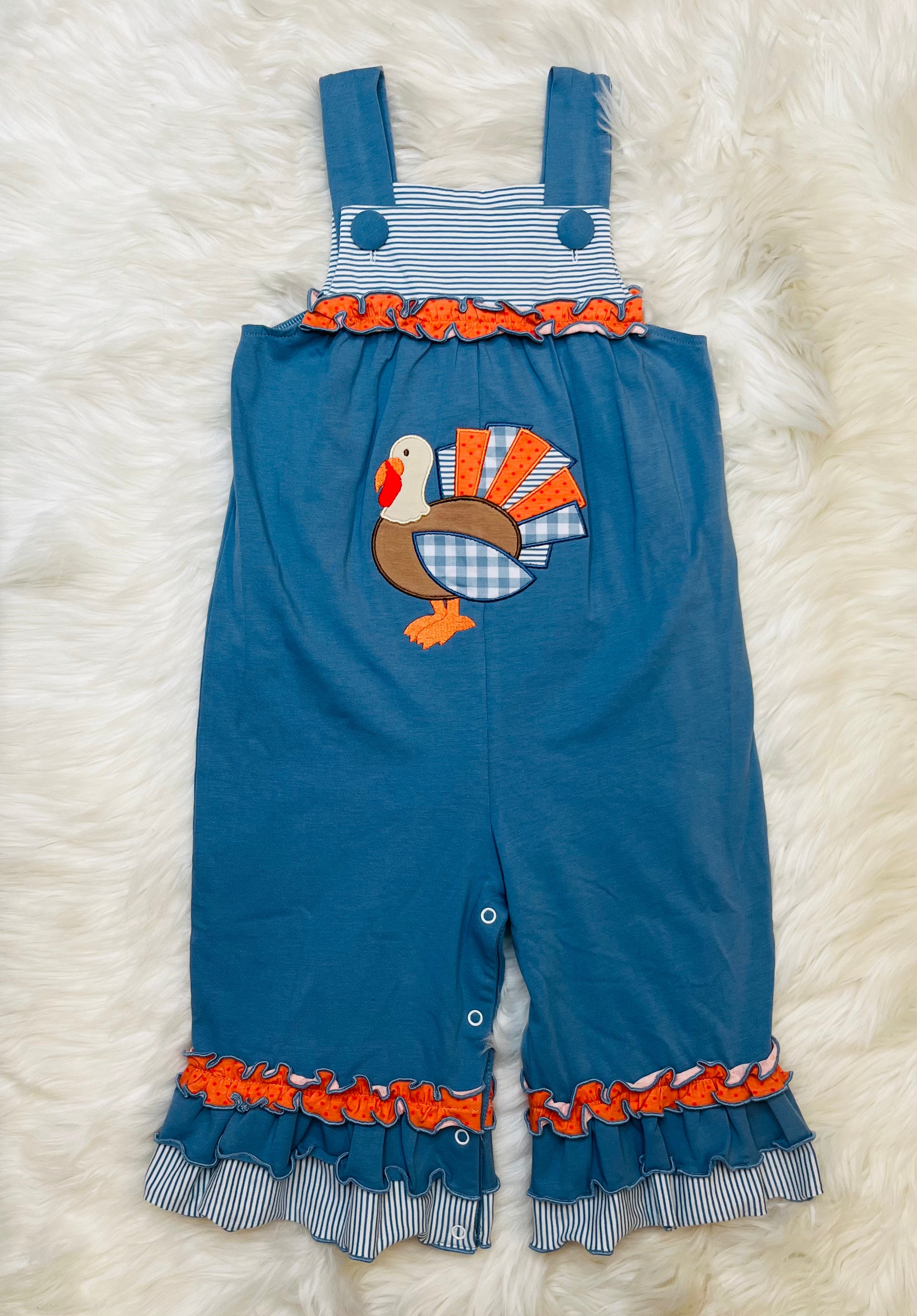Millie Jay Turkey Romper Girls