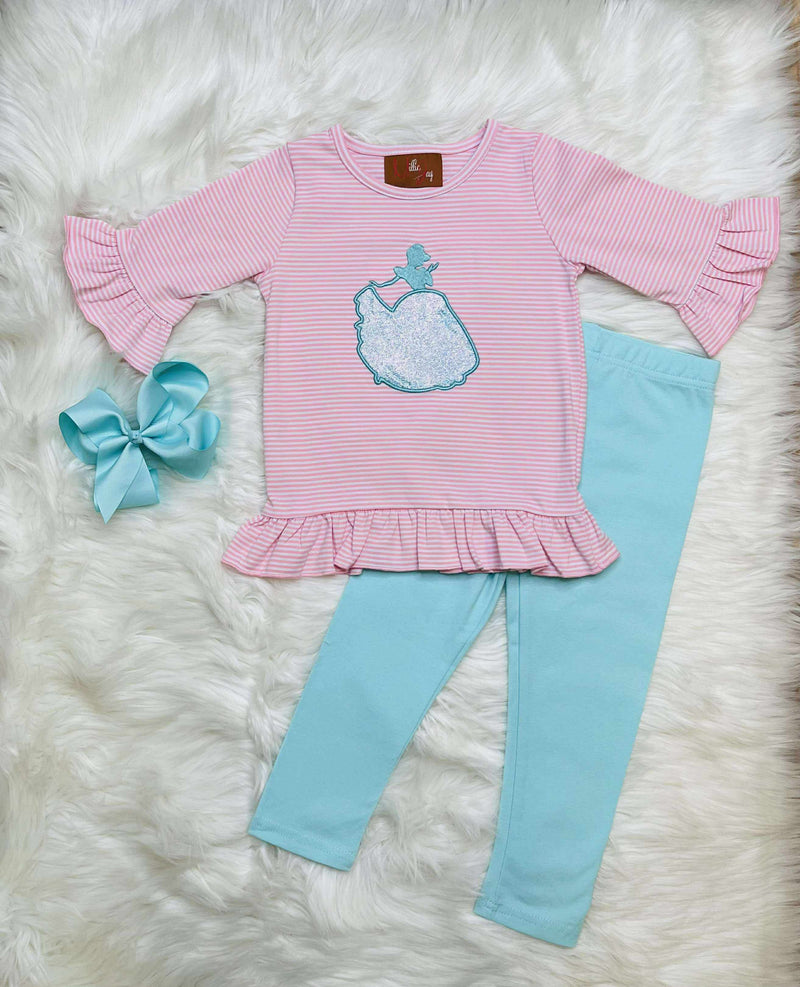 Milly Jay Princess leggings set Girls