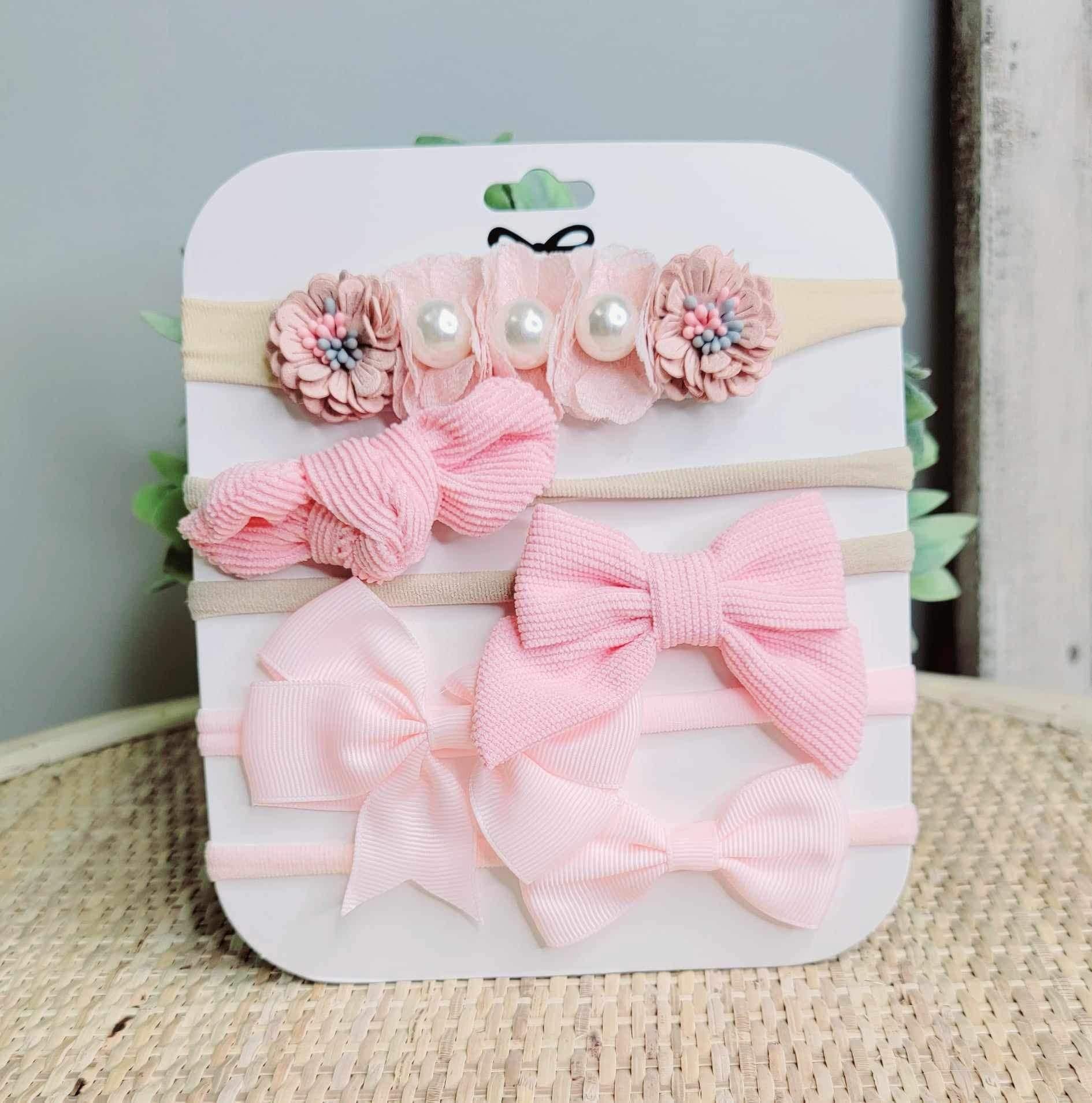Mini Mee Baby Headband Packs bow