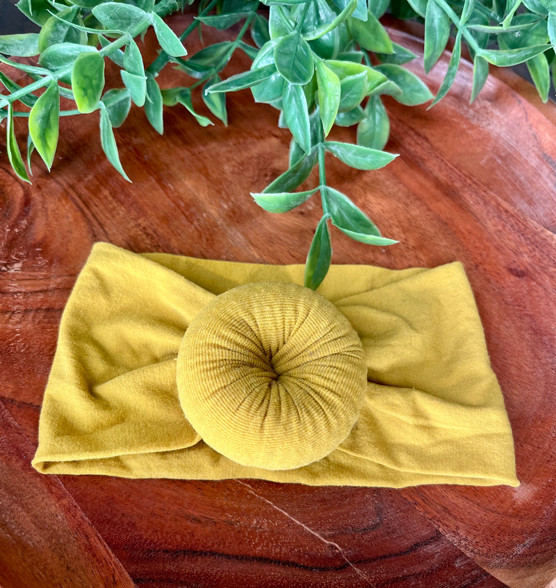 Mini Mee Mustard donut bow