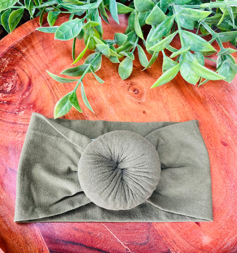 Mini Mee Olive Donut bow