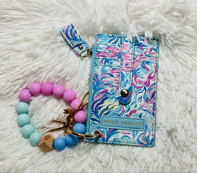 Multicolored flowy key ring - Mini Mee Boutique