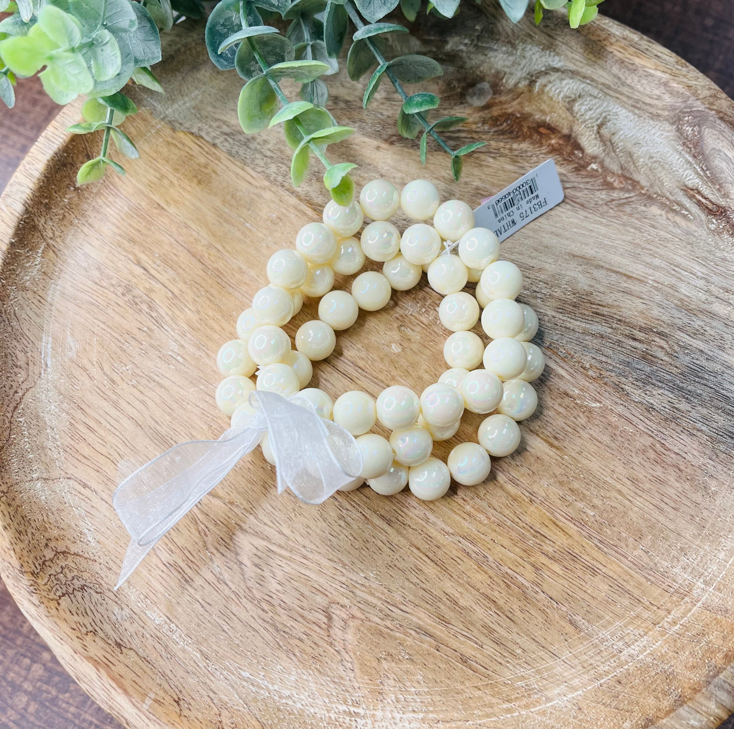 Pearl Stacked Bracelet women's
