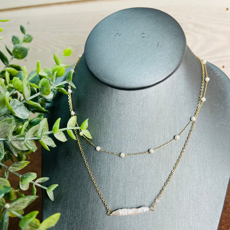 Pearl and Gold Necklace