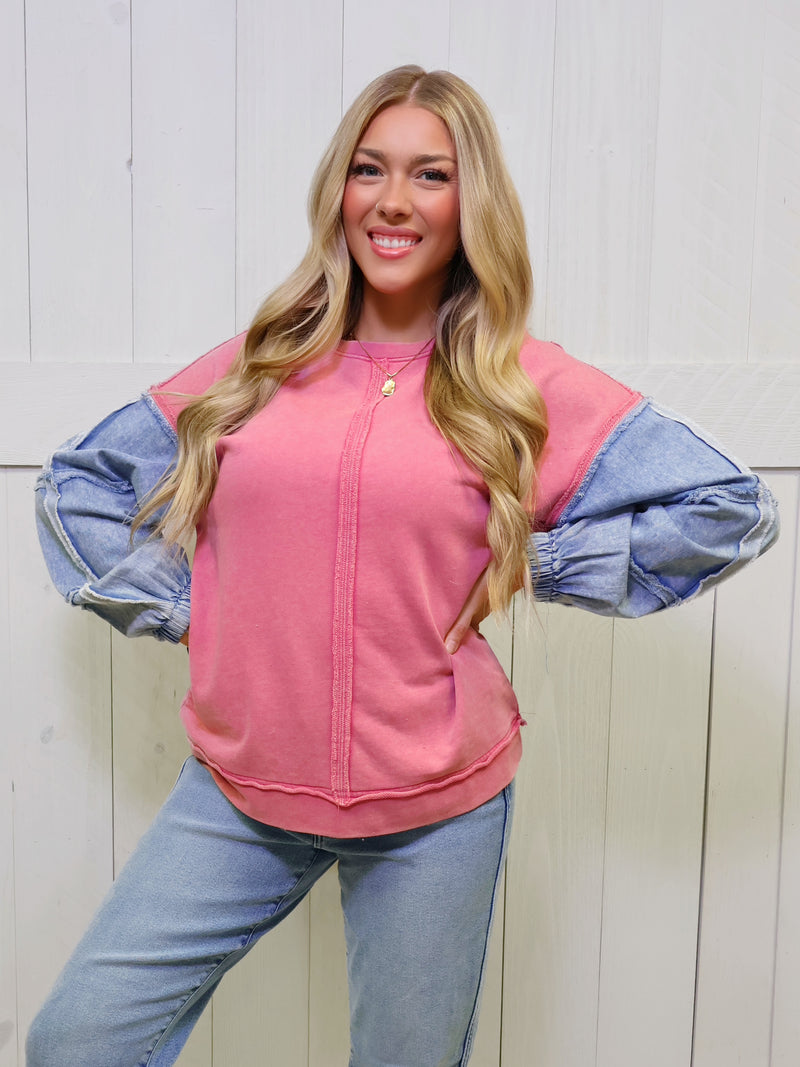 Pink Patchwork Top