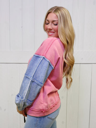 Pink Patchwork Top