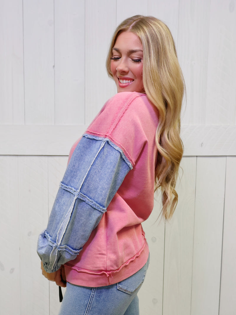 Pink Patchwork Top