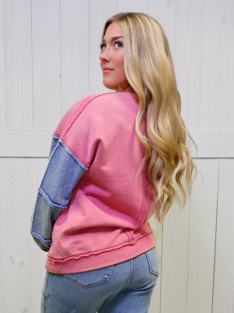 Pink Patchwork Top