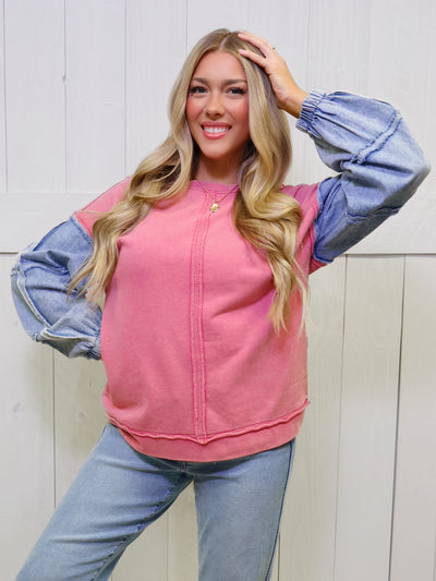 Pink Patchwork Top
