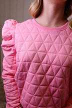 Pink Quilted Skort Set Women's
