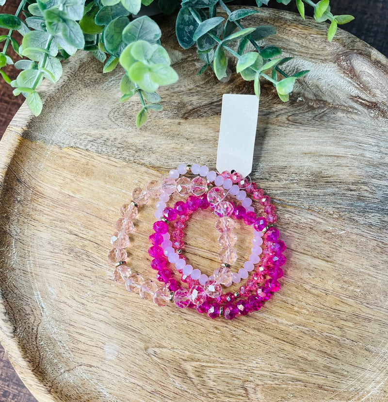 Purple Gem Stack Bracelet